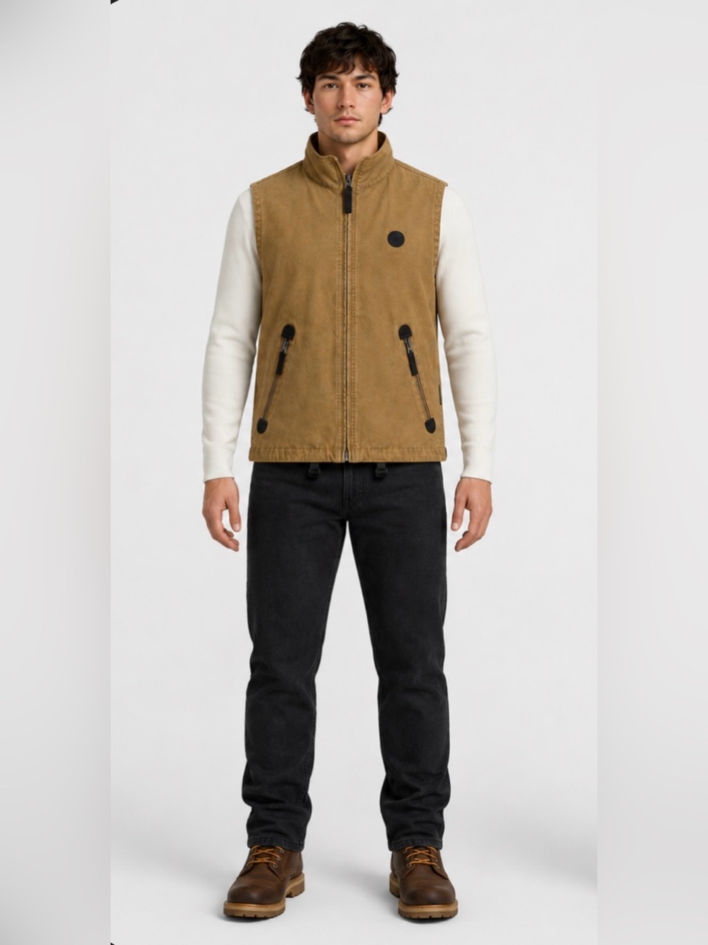 Kipling Vintage Rare Tan Utility Vest